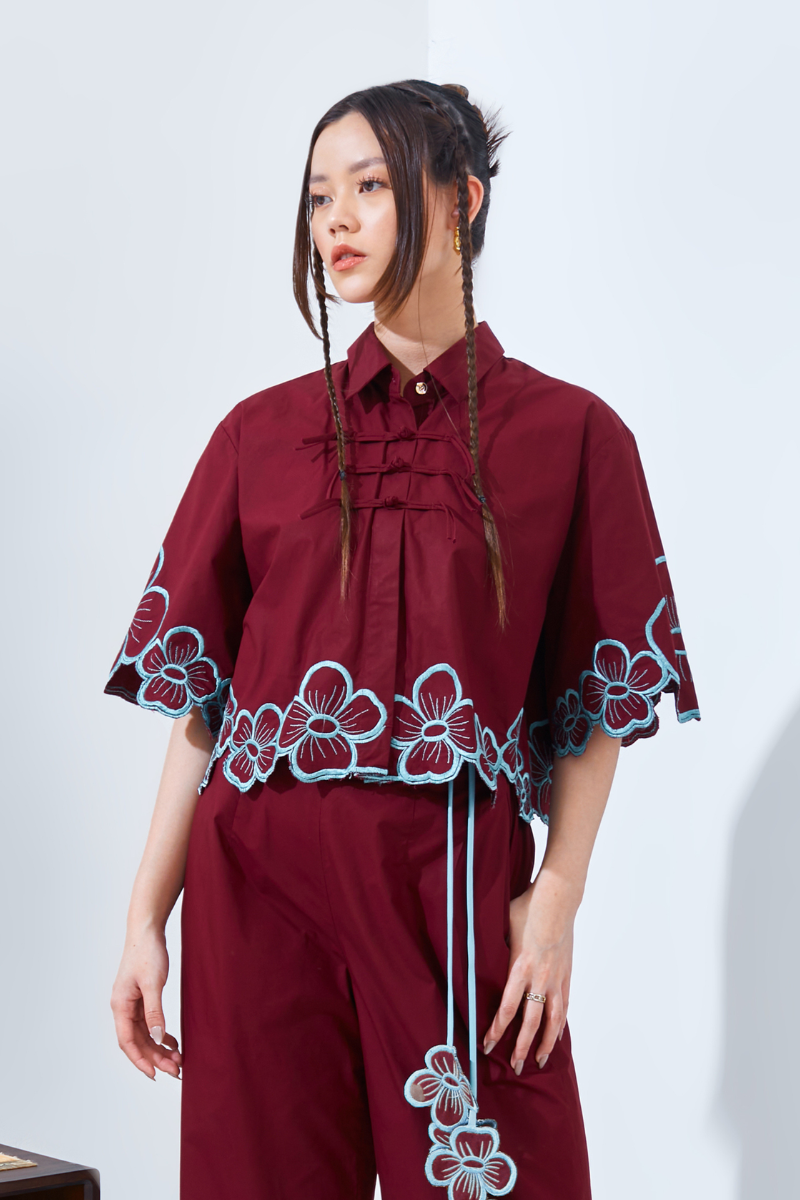 Cora Shirt Cranberry