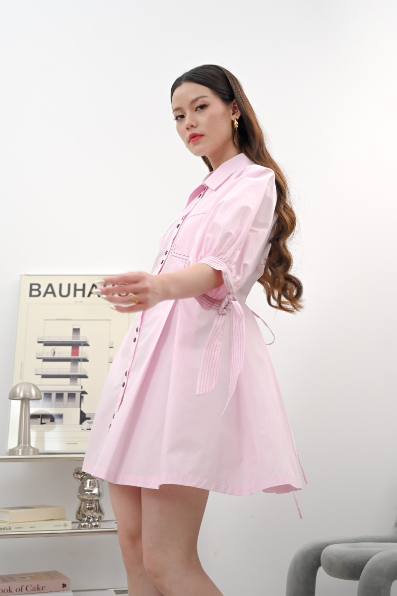 Vevo Dress Peony Pink