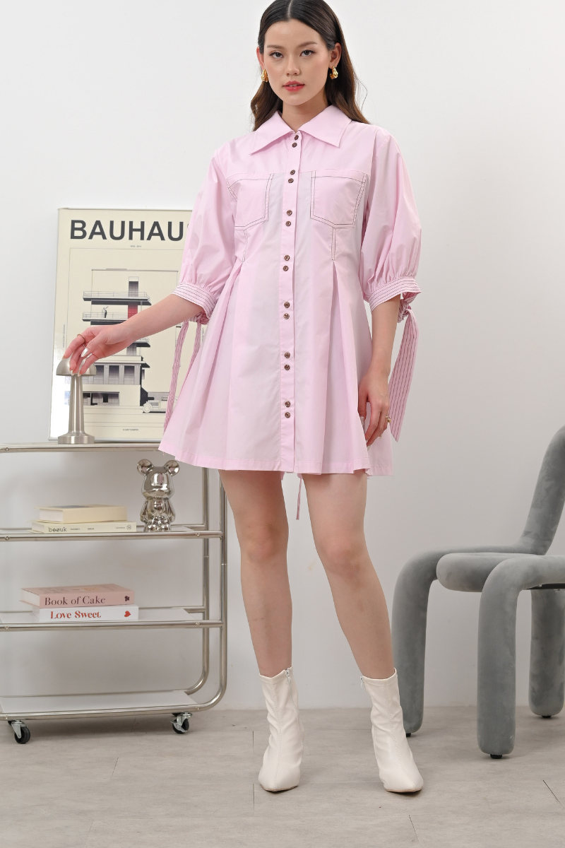 Vevo Dress Peony Pink