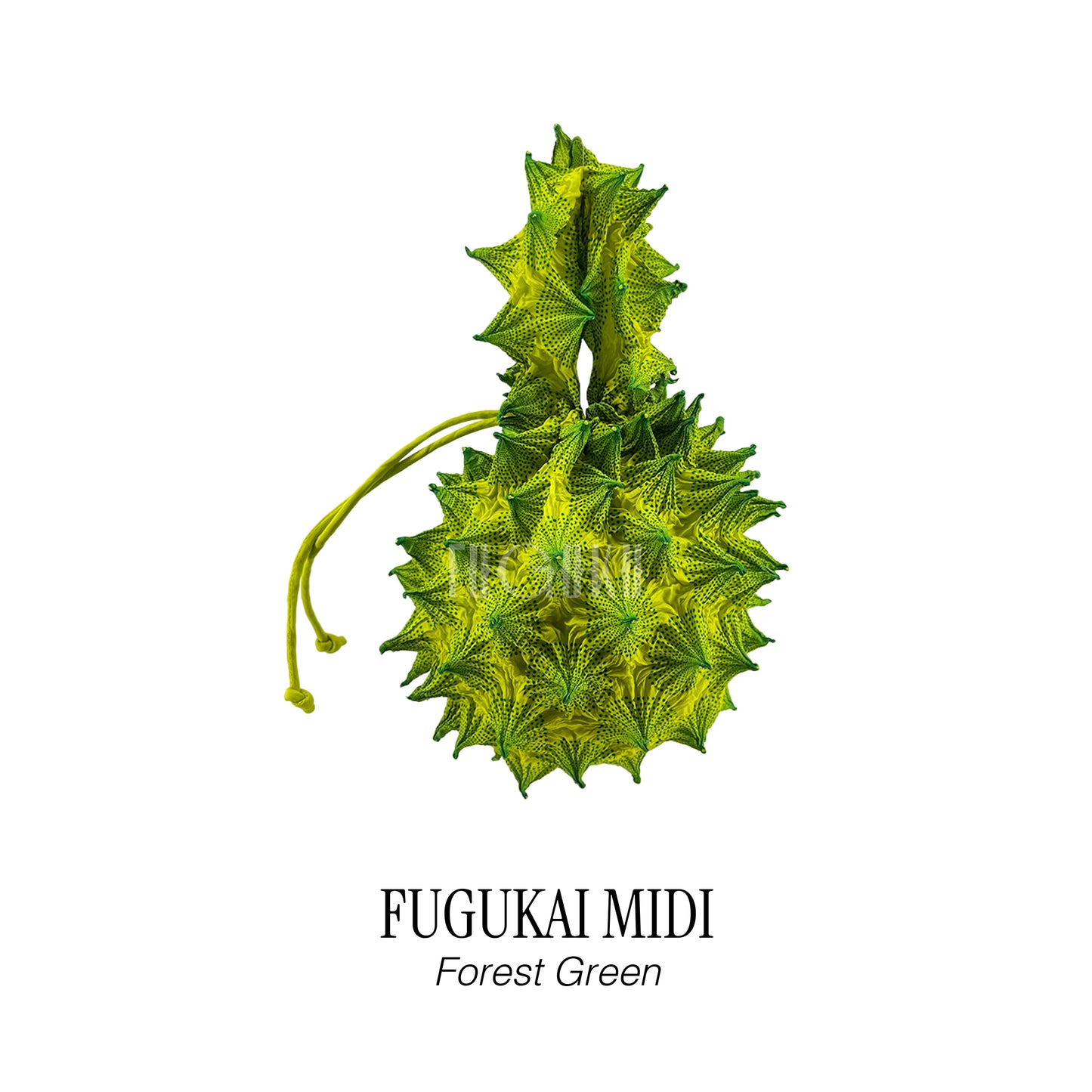 FUGUKAI MIDI - FOREST GREEN
