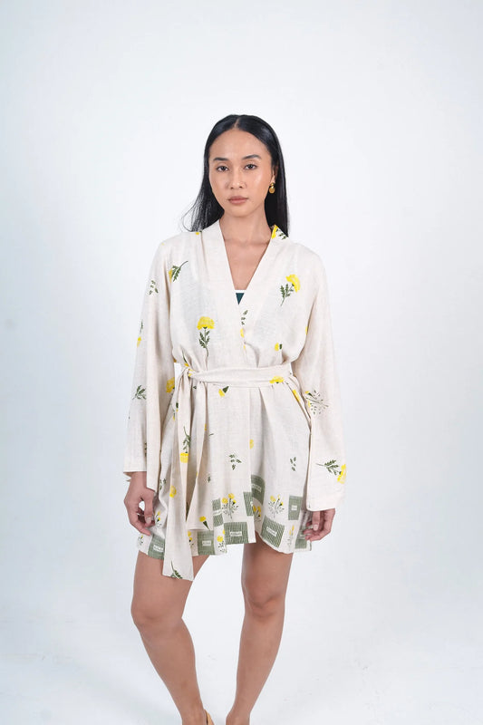 ASELA KIMONO IN MARIGOLD