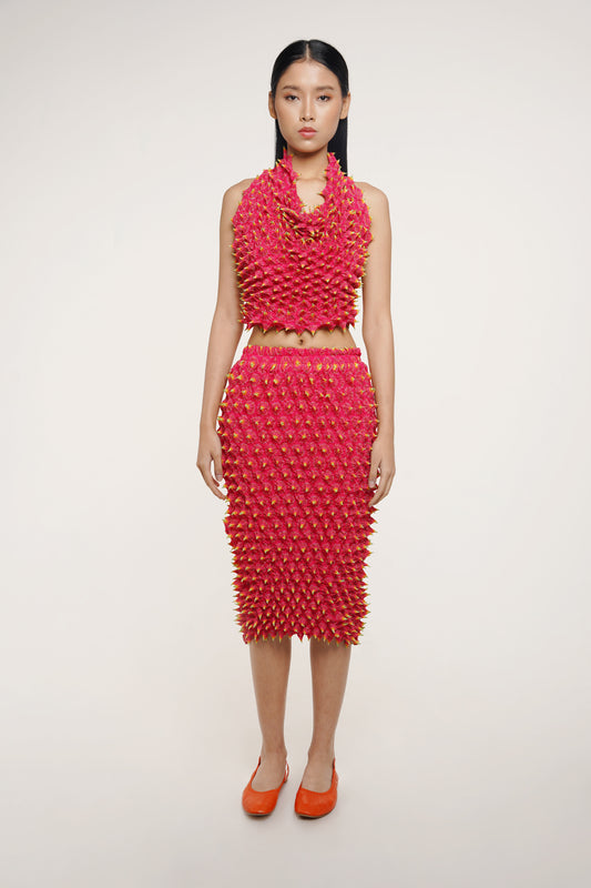 FUGU HALTER TOP MAGENTA