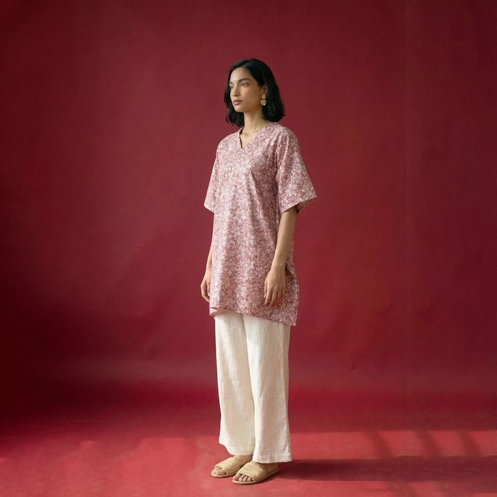 ELARA BLOUSE IMPERIAL PETAL ROSE