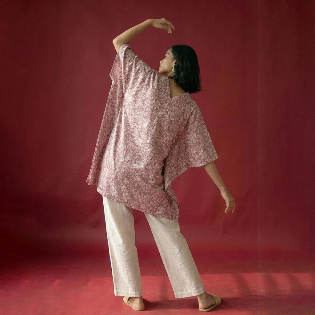 ELARA BLOUSE IMPERIAL PETAL ROSE
