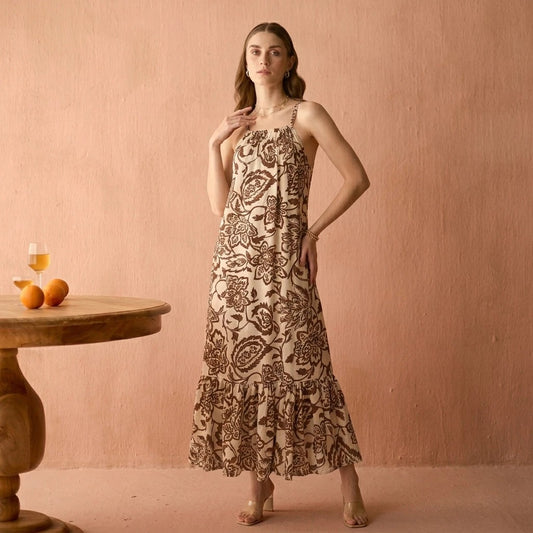 FLORENCIA LONG DRESS AMBER FLORA