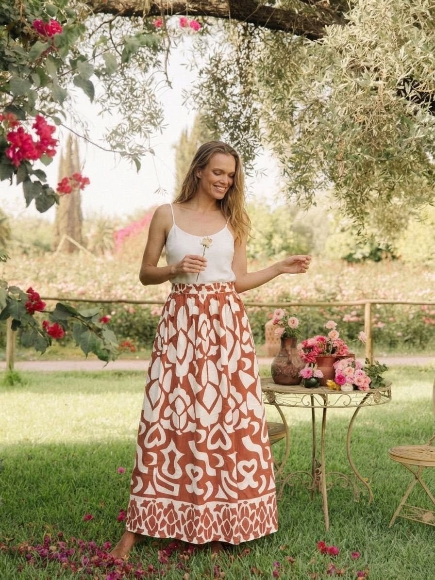XOLA SKIRT MIRAGE BROWN