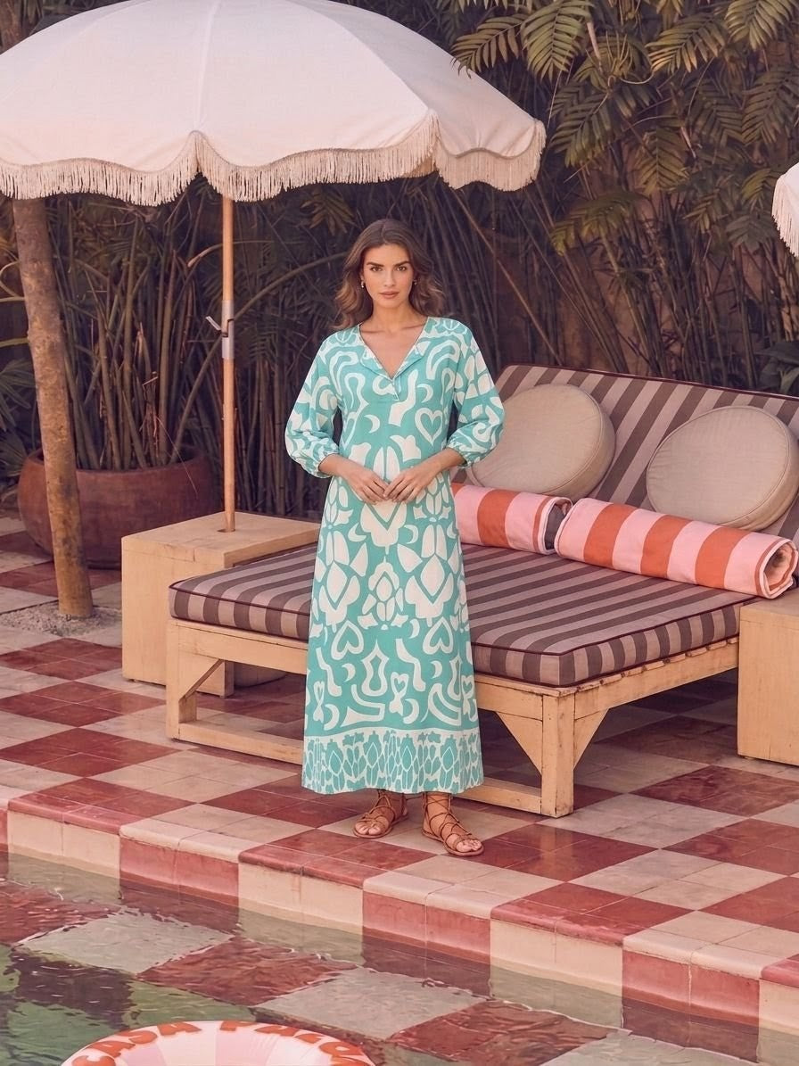 MARISELA DRESS MIRAGE BLUE