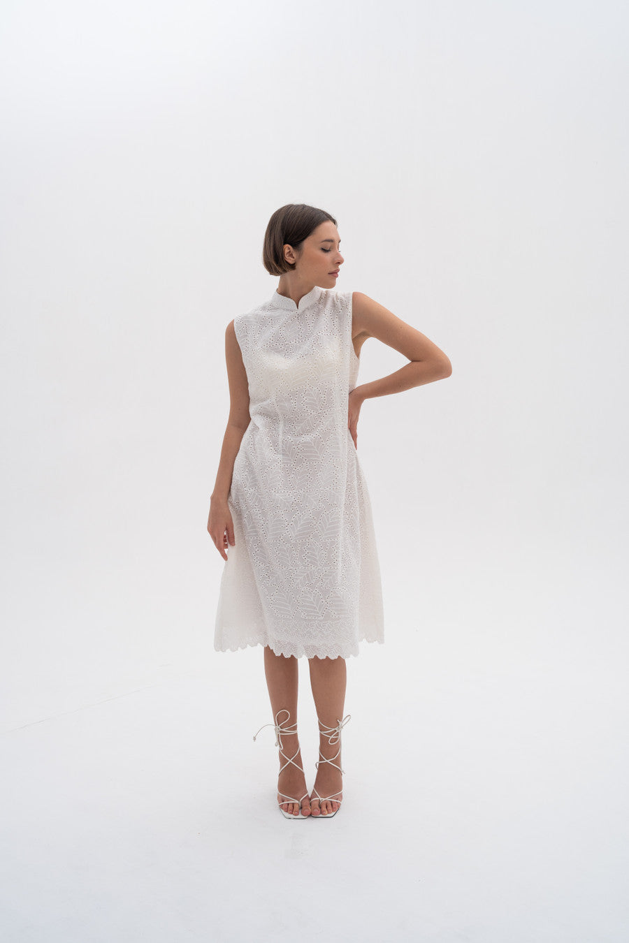 Midi Dress Shibori with Patchwork