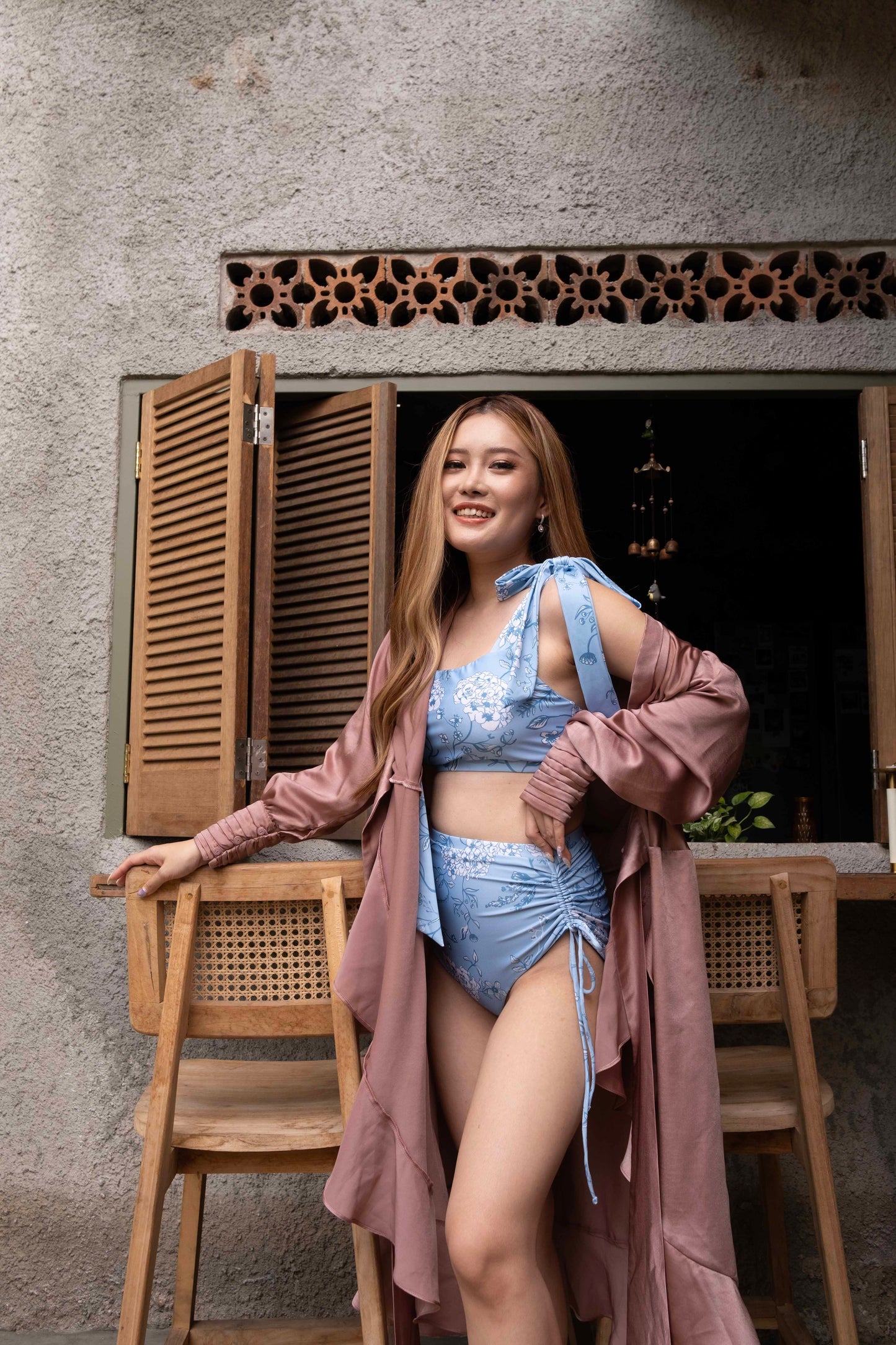 Robe portefeuille kimono Stella