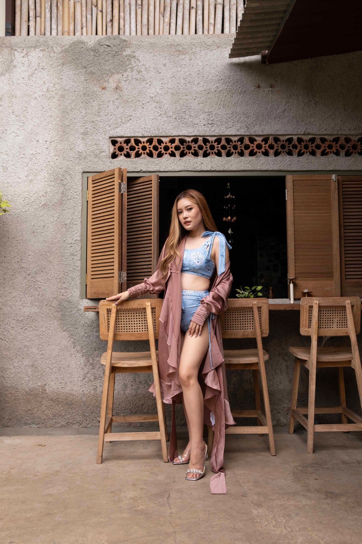 Robe portefeuille kimono Stella