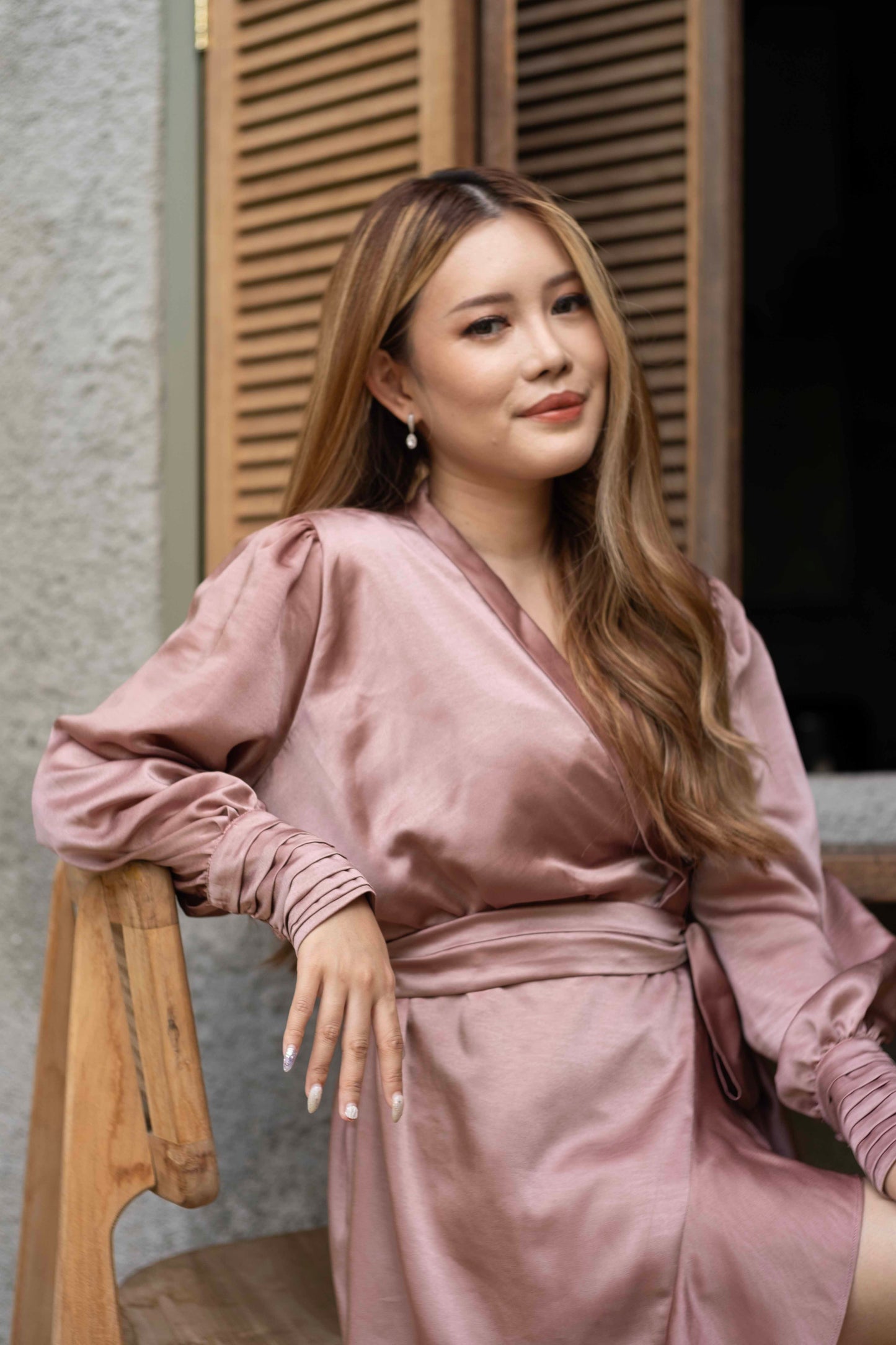 Robe portefeuille kimono Stella