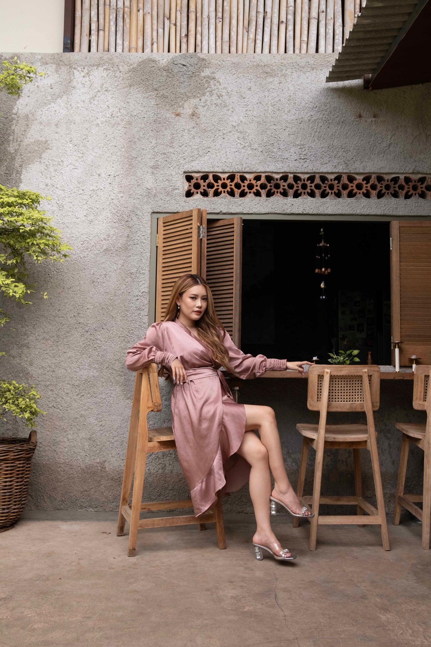 Robe portefeuille kimono Stella