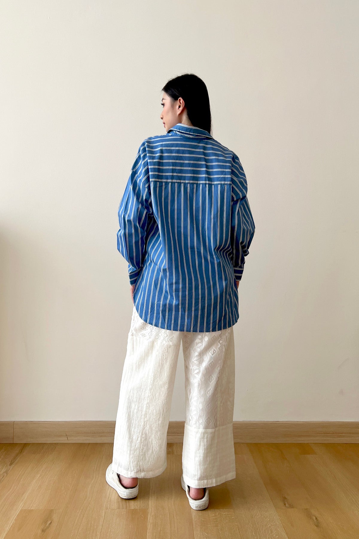 League Shirt Blue White