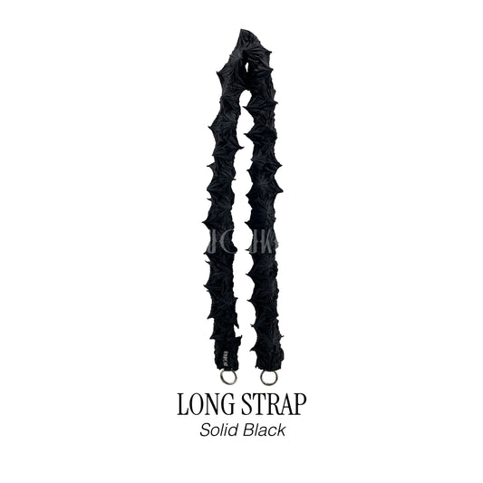 FUGUKU LONG STRAP -  SOLID BLACK