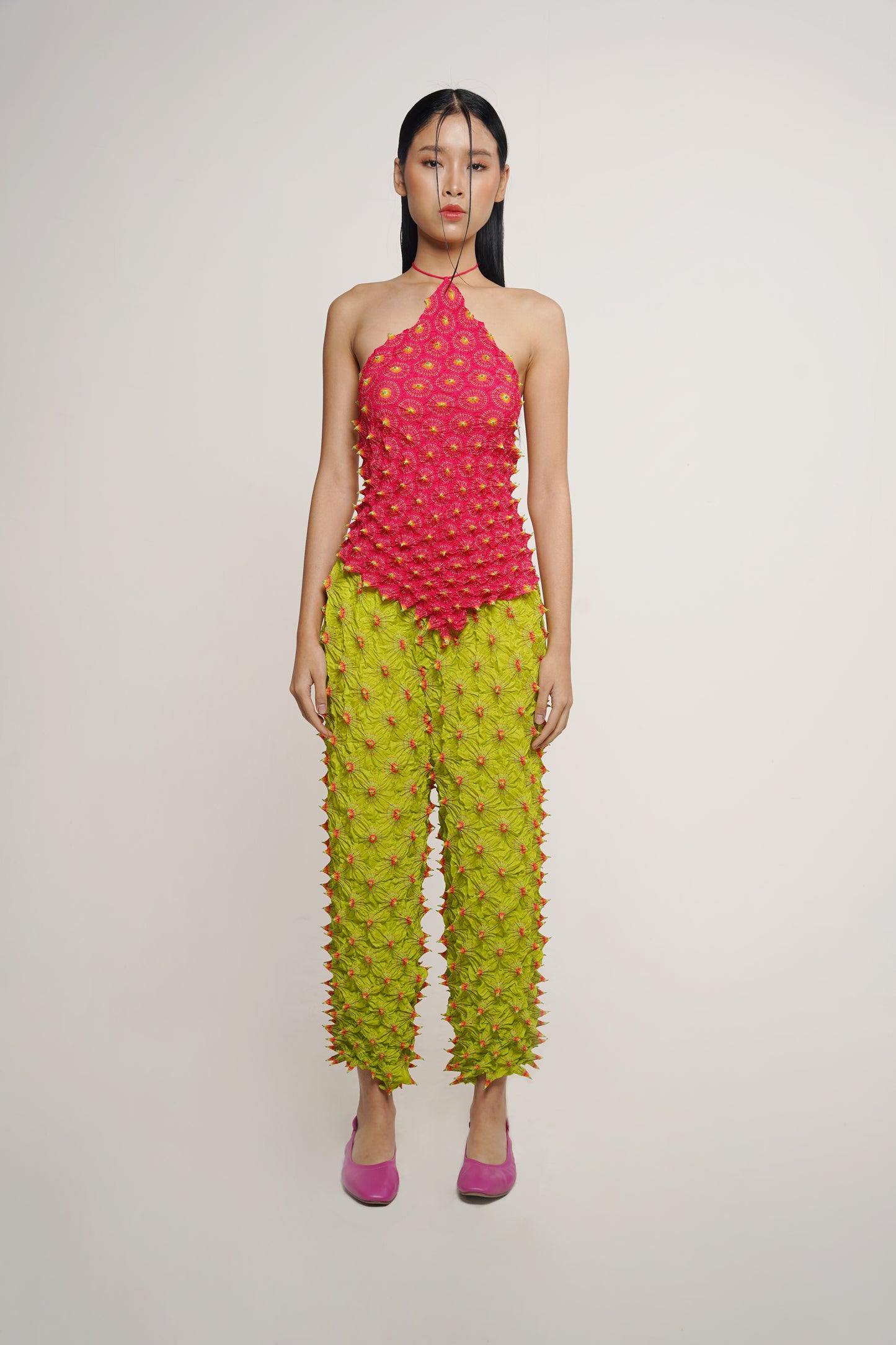 FUGU SQUARE HALTER TOP MAGENTA (PRE-ORDER)