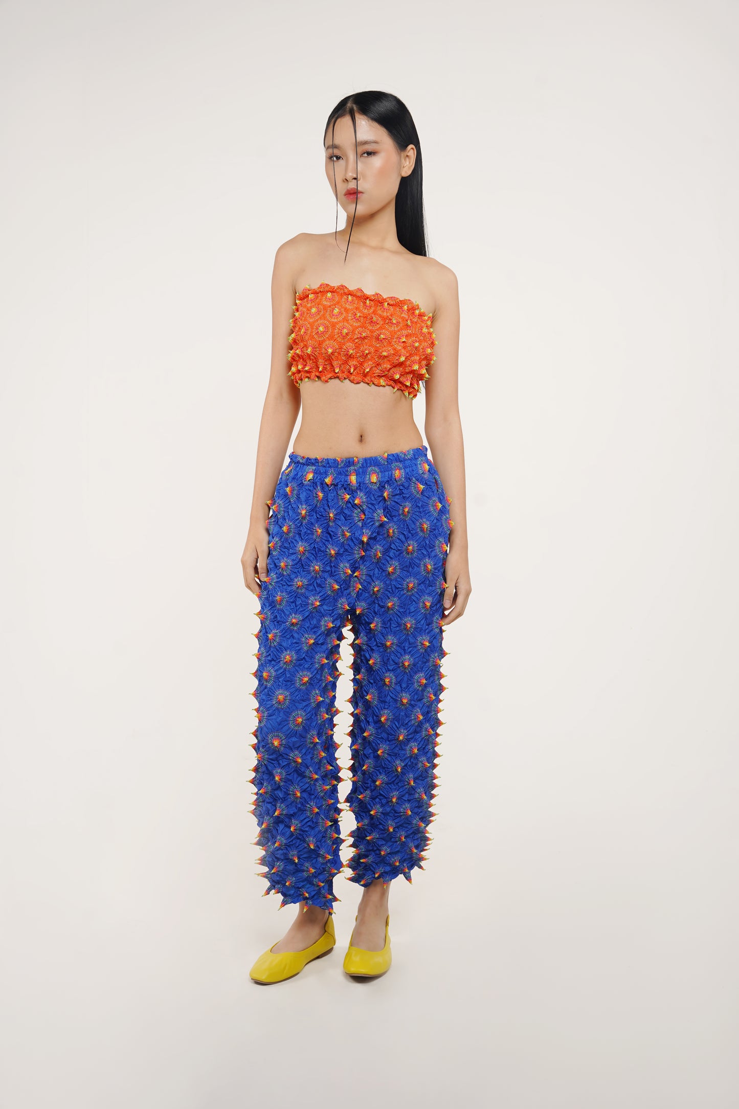 FUGU SPACED PANTS BLUE (PRE-ORDER)