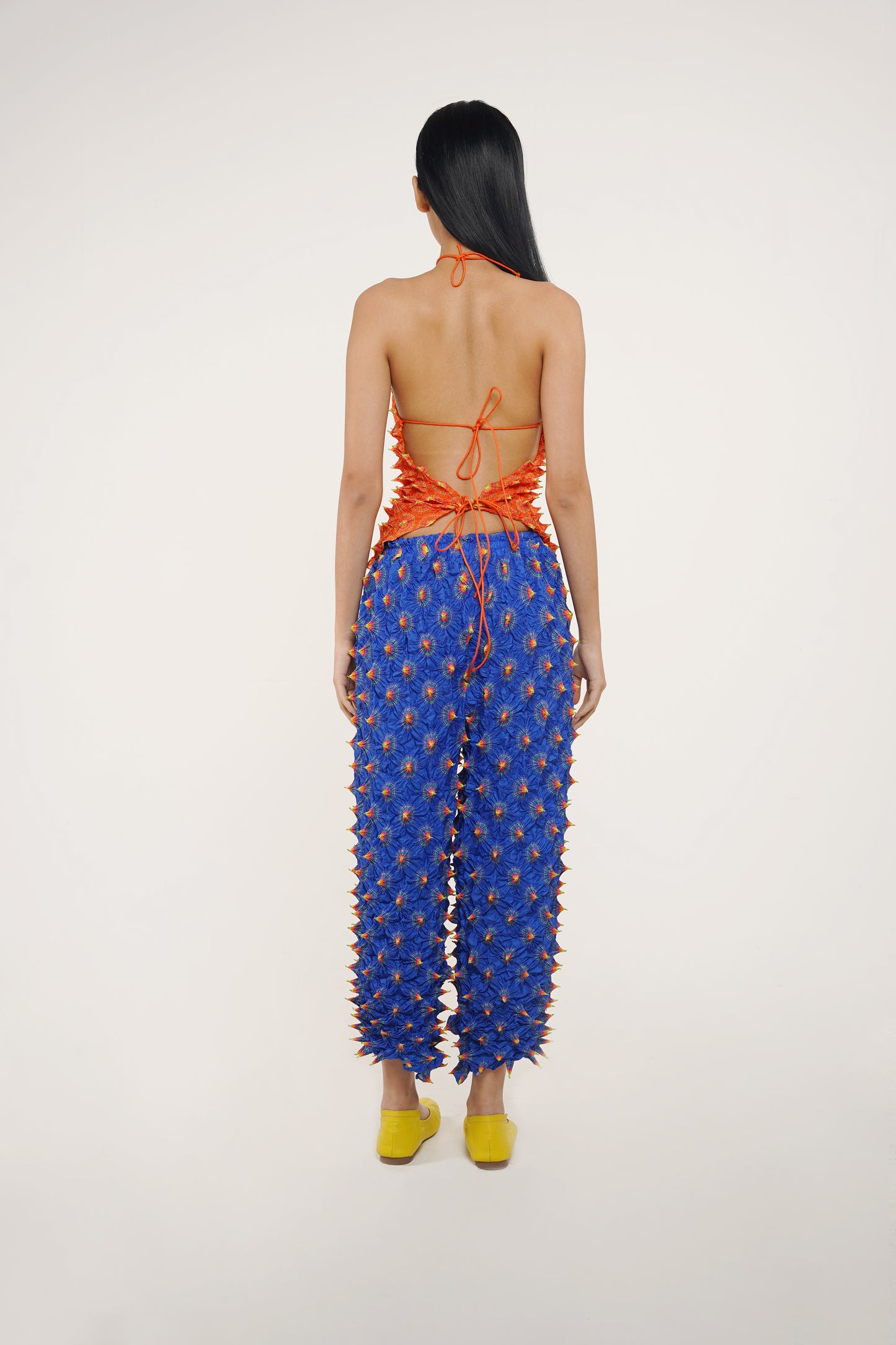 FUGU SPACED PANTS BLUE (PRE-ORDER)