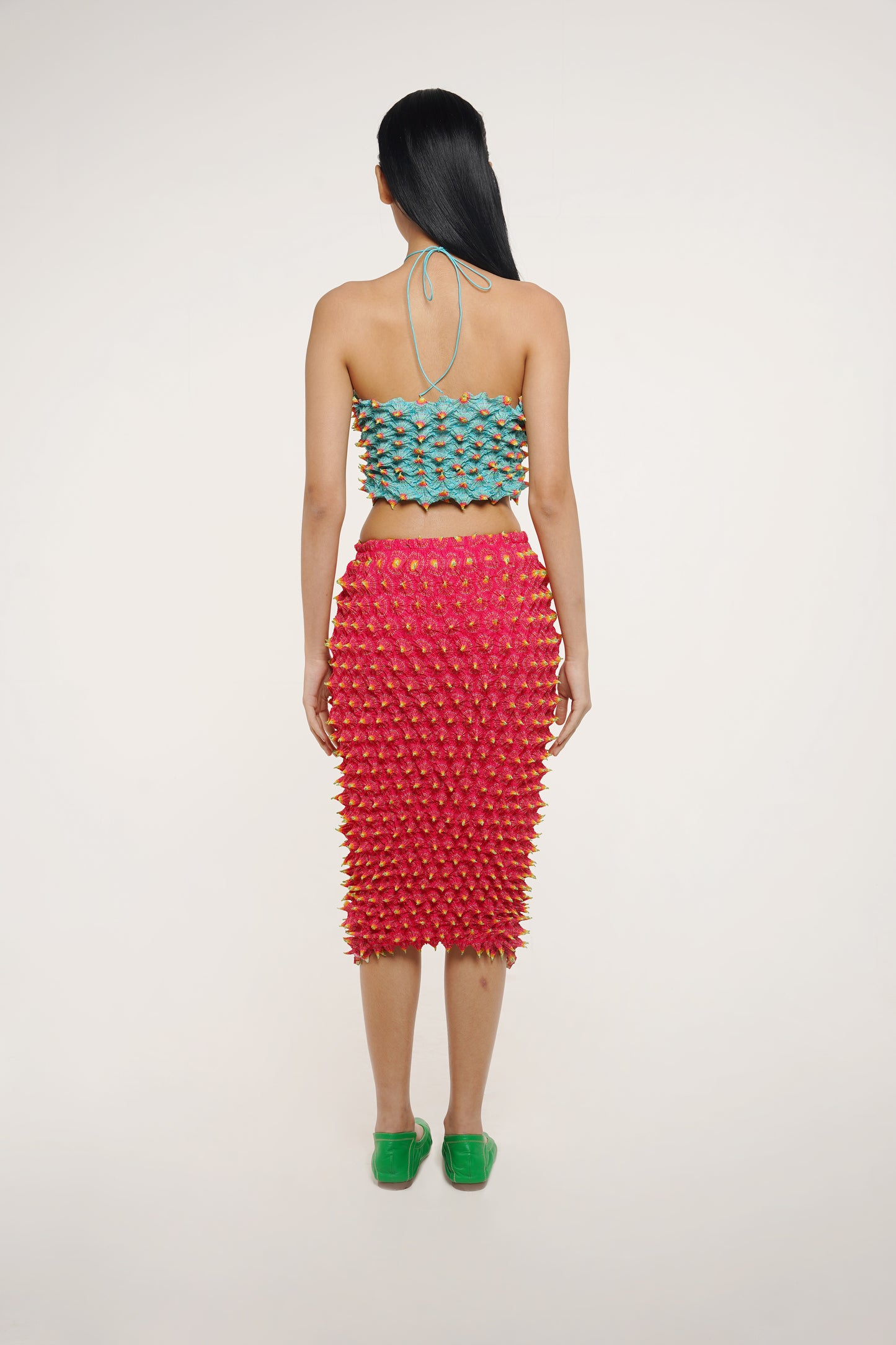 FUGU LONG SKIRT MAGENTA (PRE-ORDER)