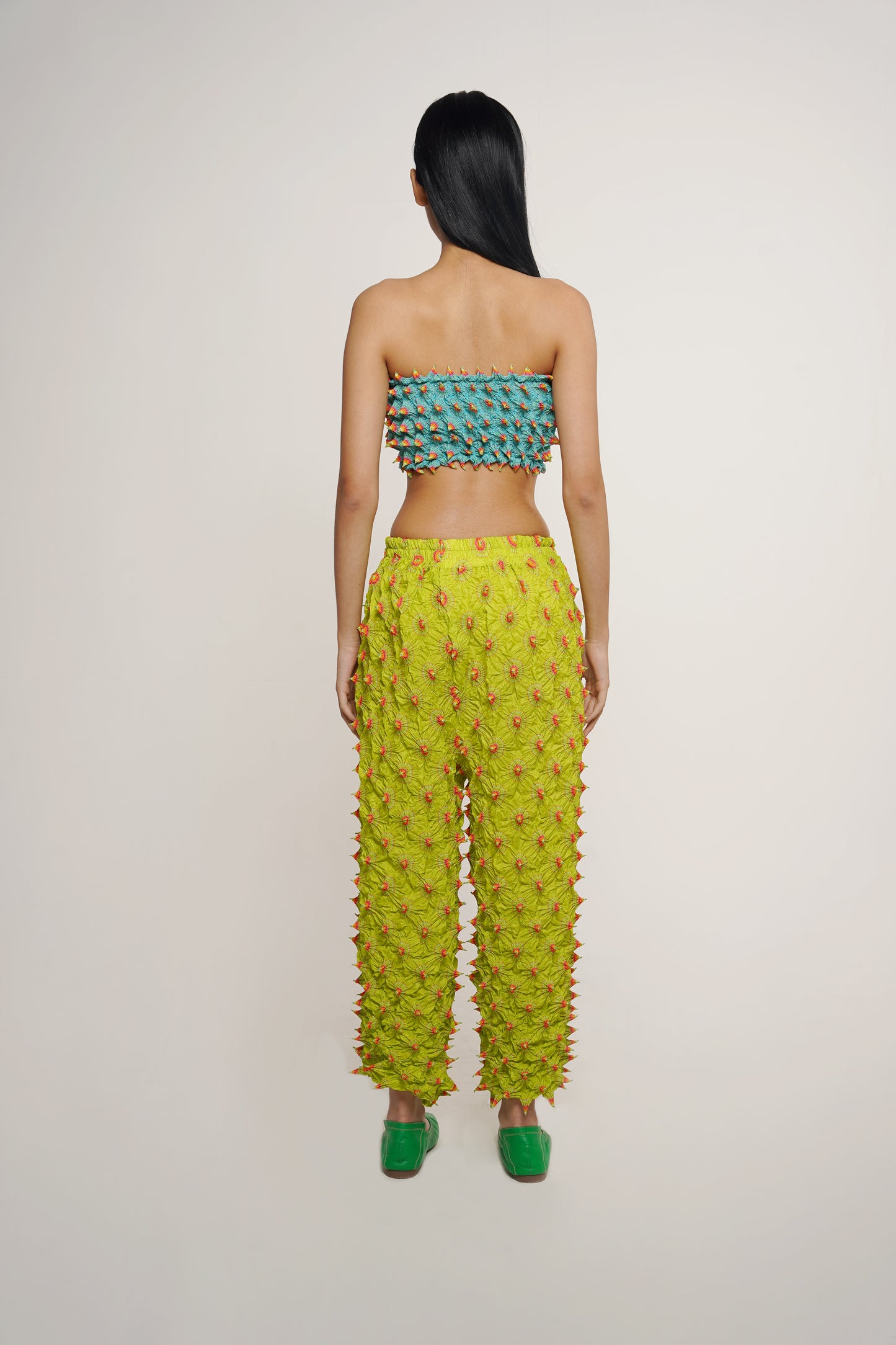FUGU SPACED PANTS LIME (PRE-ORDER)
