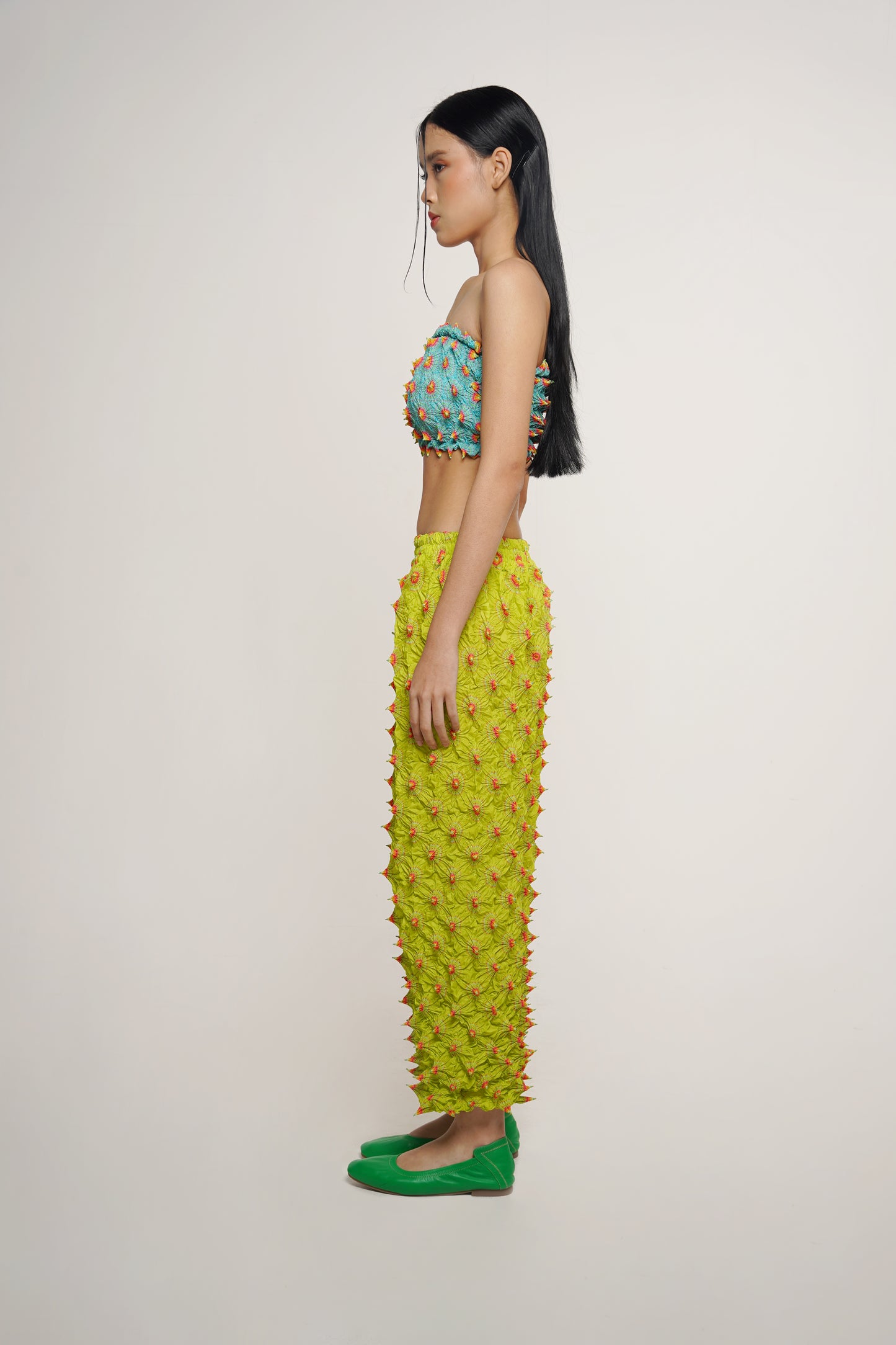 FUGU SPACED PANTS LIME (PRE-ORDER)