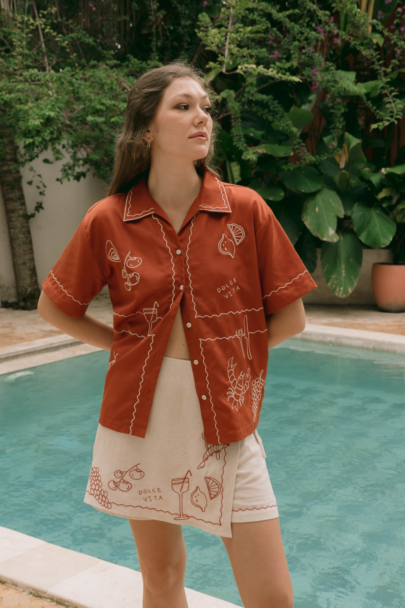 Michela Shirt Burnt Sienna