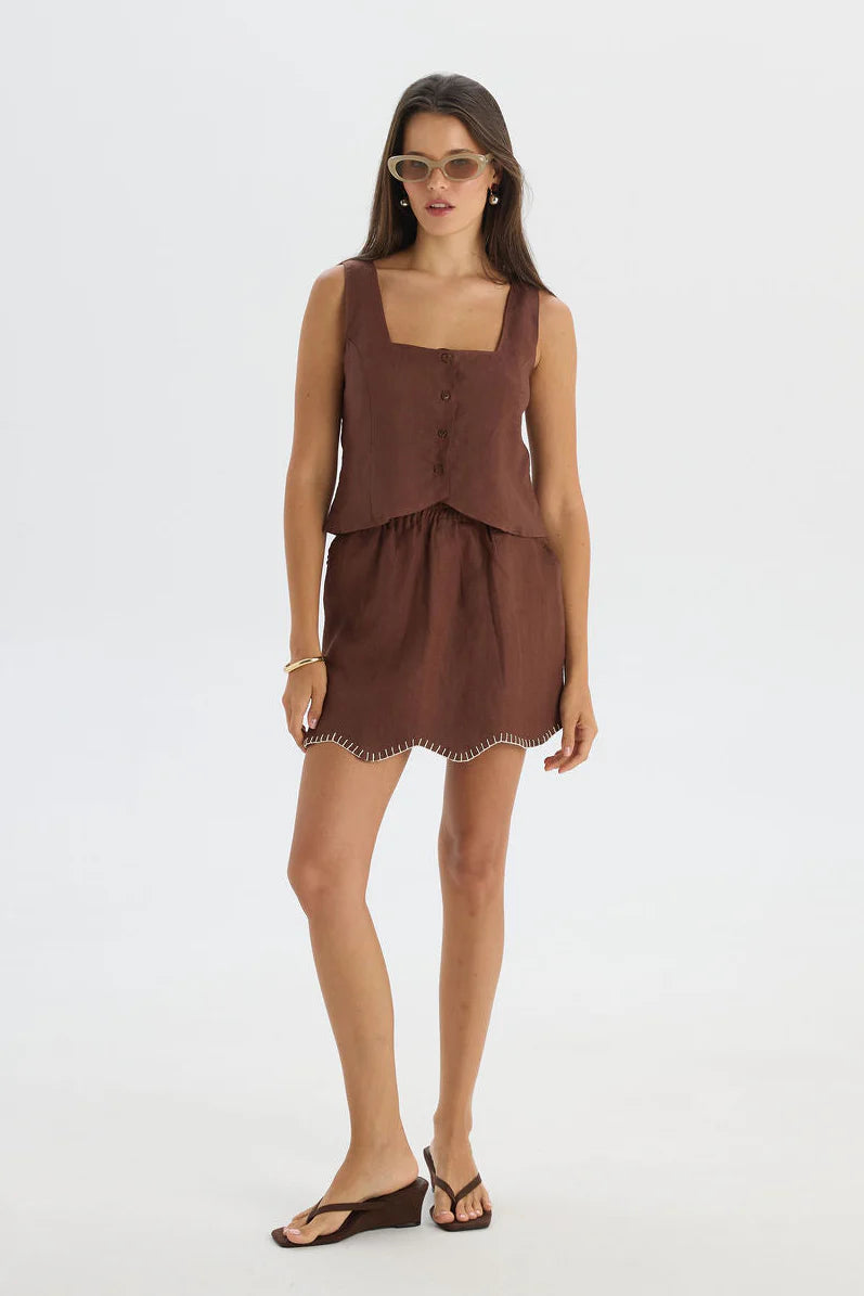 DAMAR RIMBA BROWN SKIRT