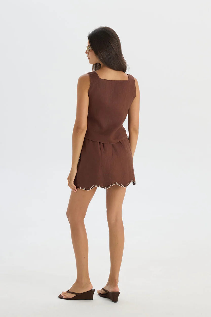 DAMAR RIMBA BROWN SKIRT