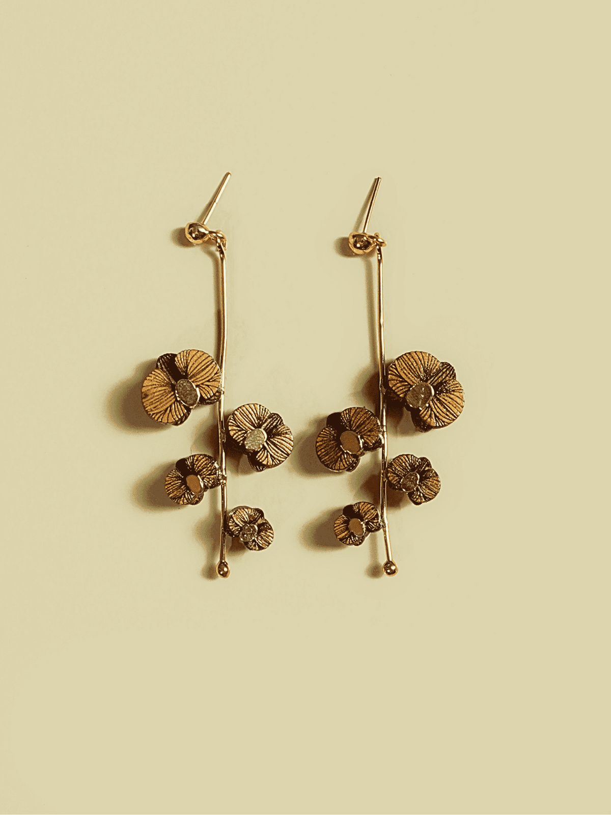 ORCHID DANGLE EARRINGS