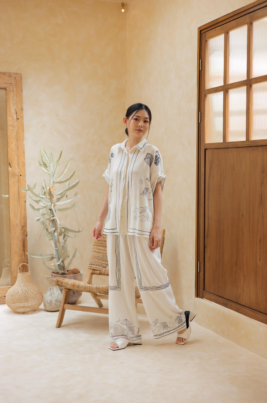 REESE PANTS OFF WHITE