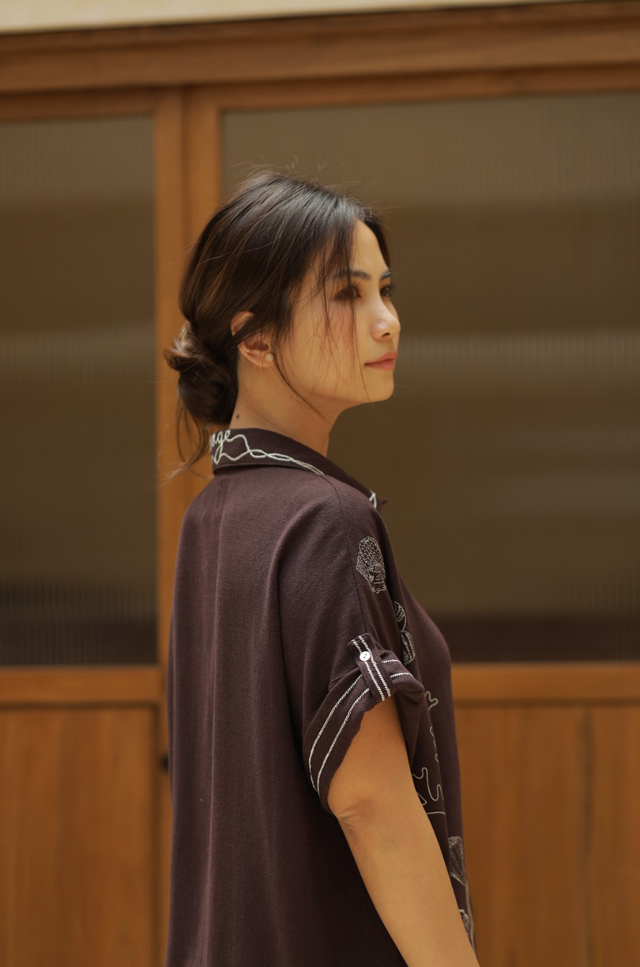 REESE SHIRT DARK BROWN