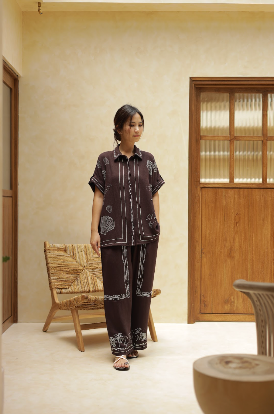 REESE PANTS DARK BROWN