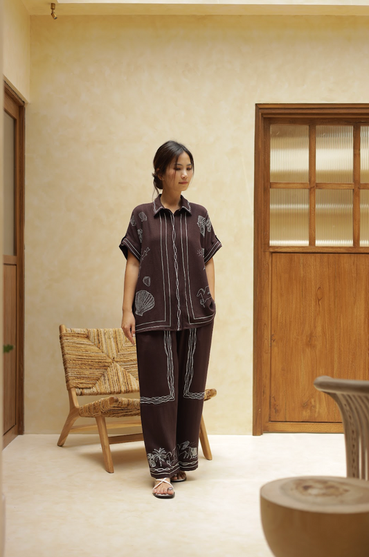 REESE PANTS DARK BROWN