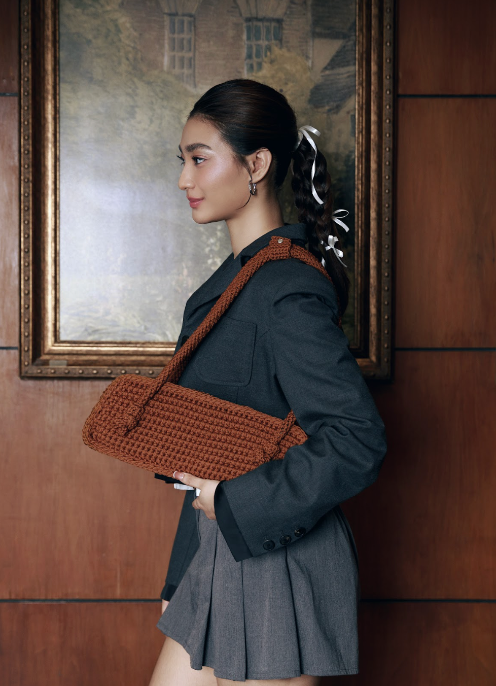 COLLECTION 08:00 - EARTH BROWN LONG PURSE (PRE-ORDER)