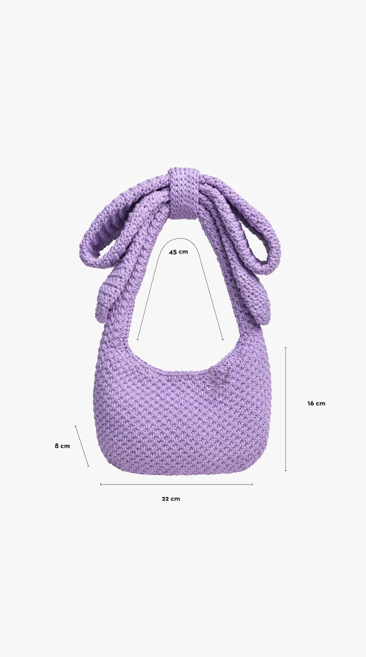 BOW TIE SHOULDER BAG TWILIGHT PURPLE (PRE-ORDER)