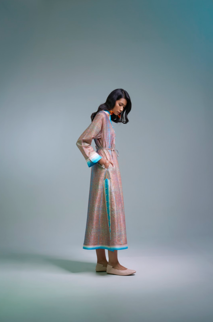 PURANA X SUTJIPTOADI - MAXI TUNIC POLAR PINK