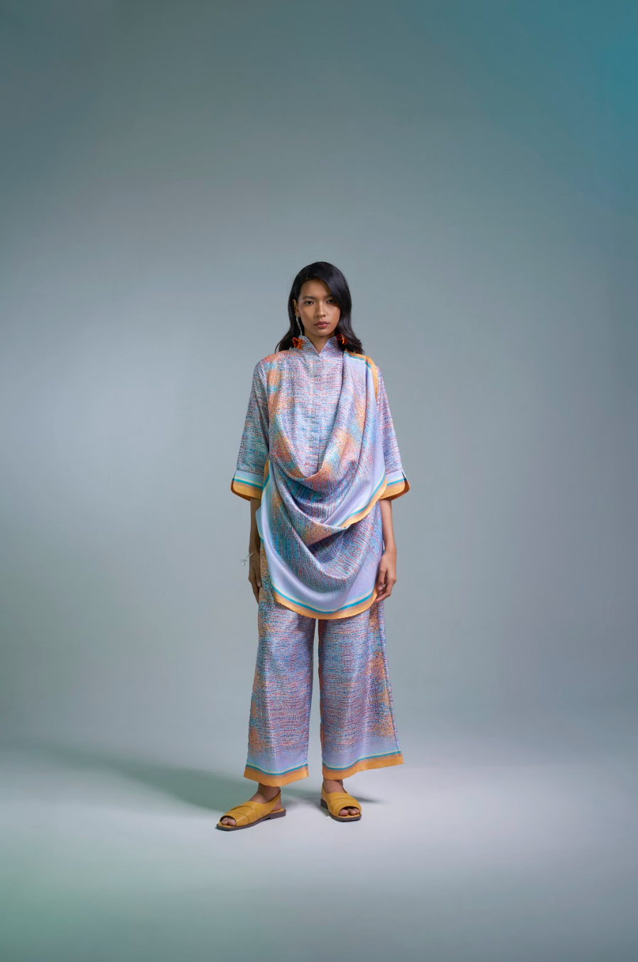 PURANA X SUTJIPTOADI - MULTISTYLE DRAPED TOP LUMINANCE