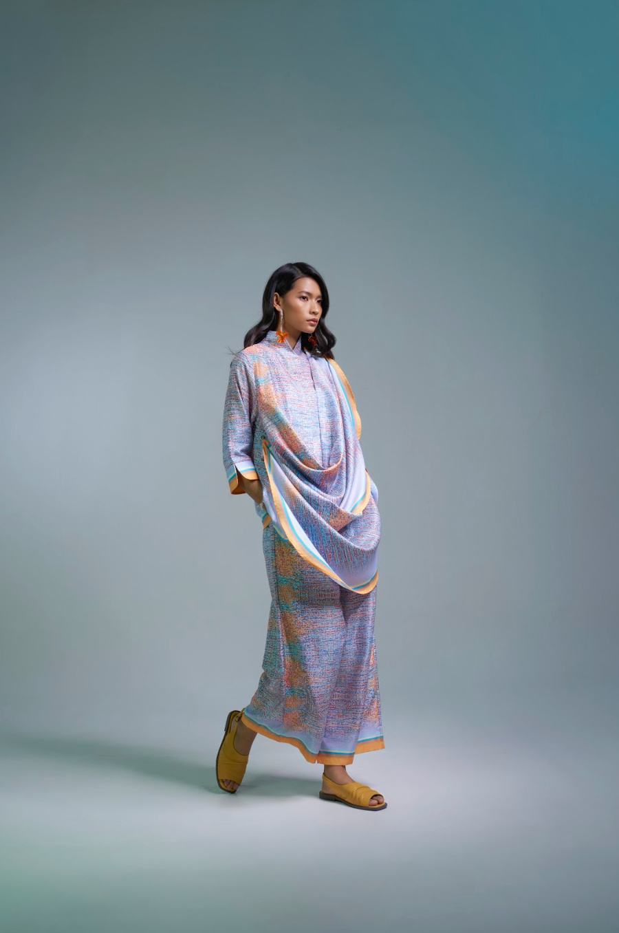 PURANA X SUTJIPTOADI - MULTISTYLE DRAPED TOP LUMINANCE
