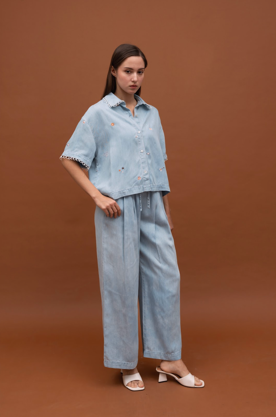 JUDITH SHIRT LIGHT DENIM BLUE