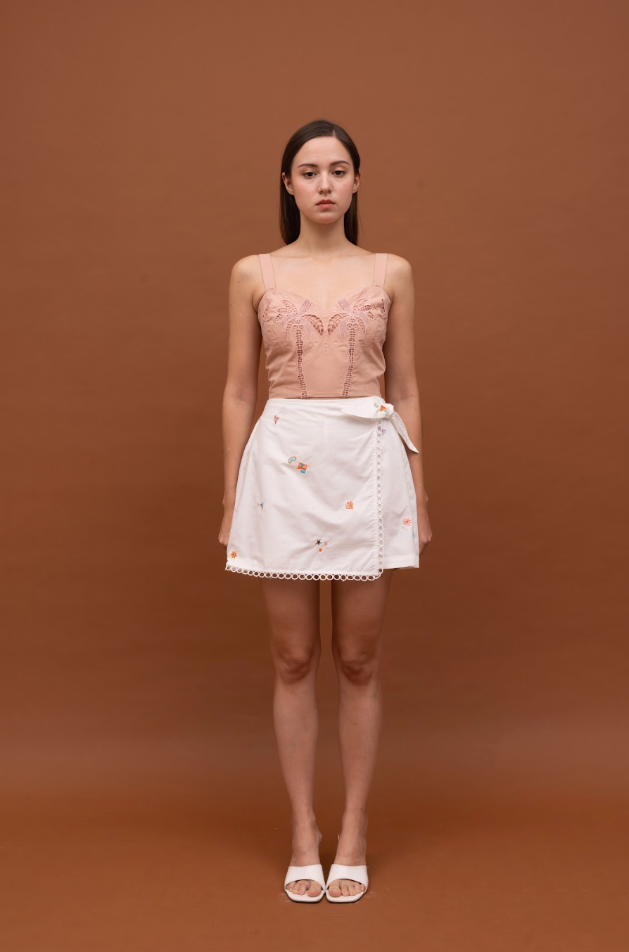 JUDITH SKORT OFF WHITE