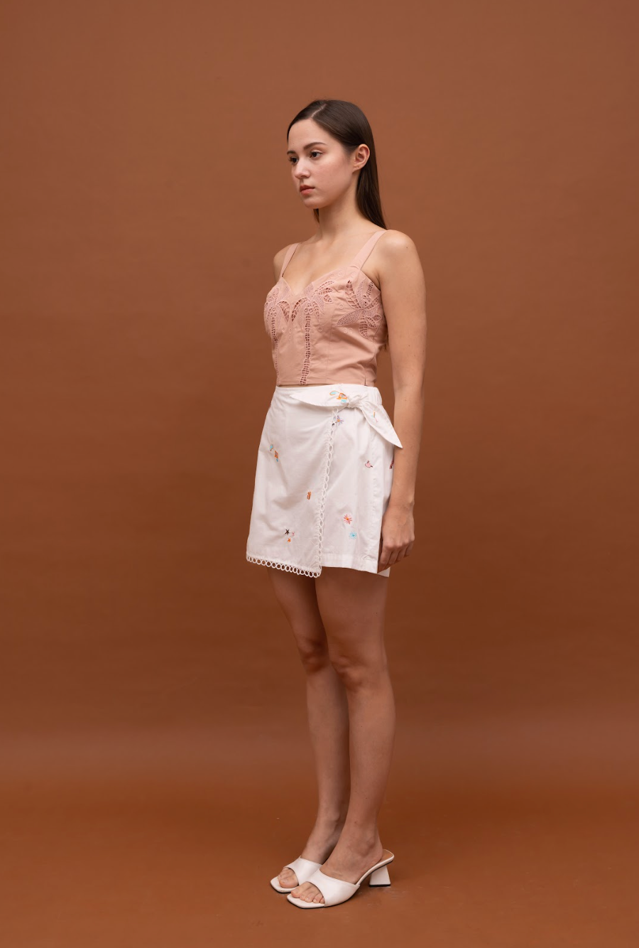 JUDITH SKORT OFF WHITE