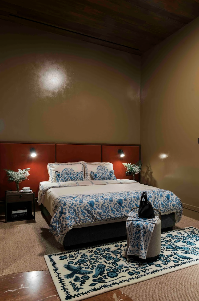 PURANA HOME DUVET COVER SET 260x30 BIRDS OF PARADISE - OFF WHITE