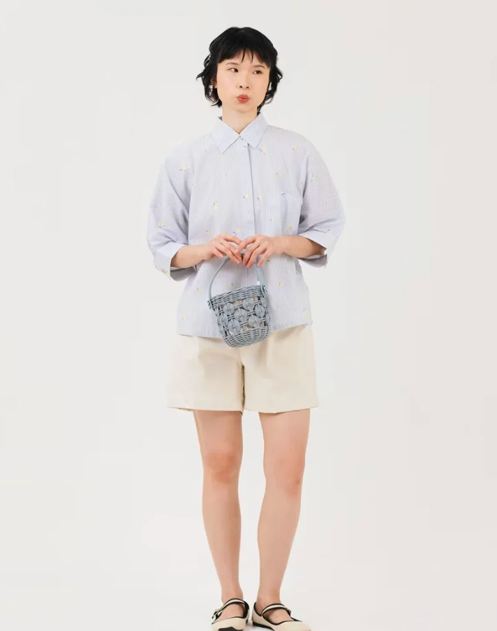 JARDIN SHIRT LEMON STRIPED