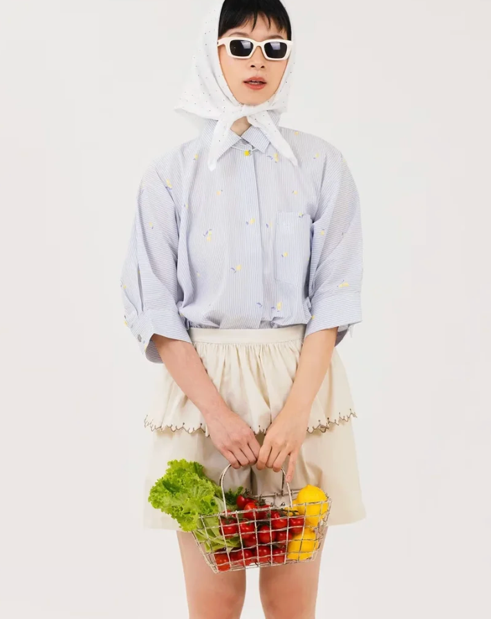 JARDIN SHIRT LEMON STRIPED