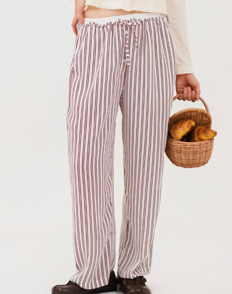 RHEA PANTS CREAM MAROON