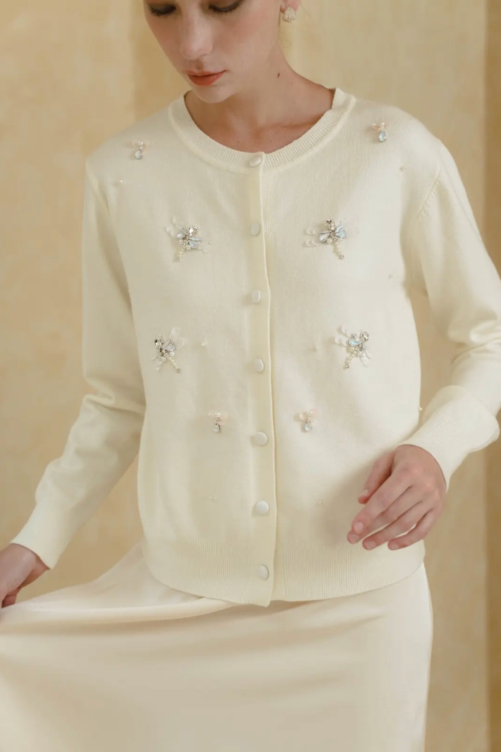 VIVIENNE BEADED CARDIGAN
