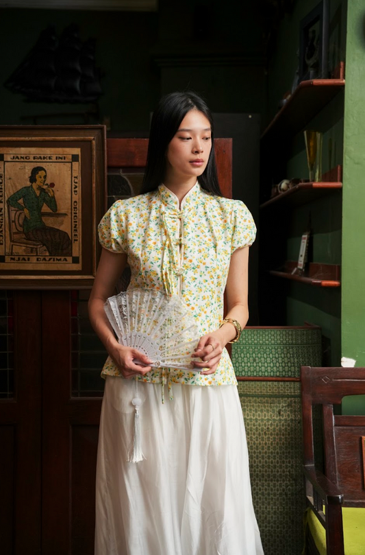 NONA FLOWER YELLOW TOP