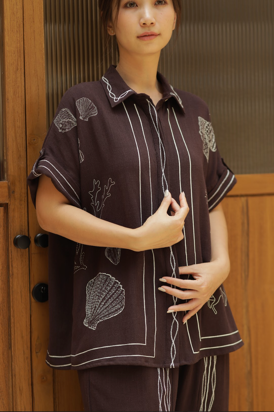 REESE SHIRT DARK BROWN