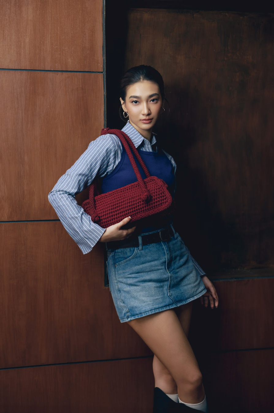 COLLECTION 08:00 - RED WINE LONG PURSE (PRE-ORDER)