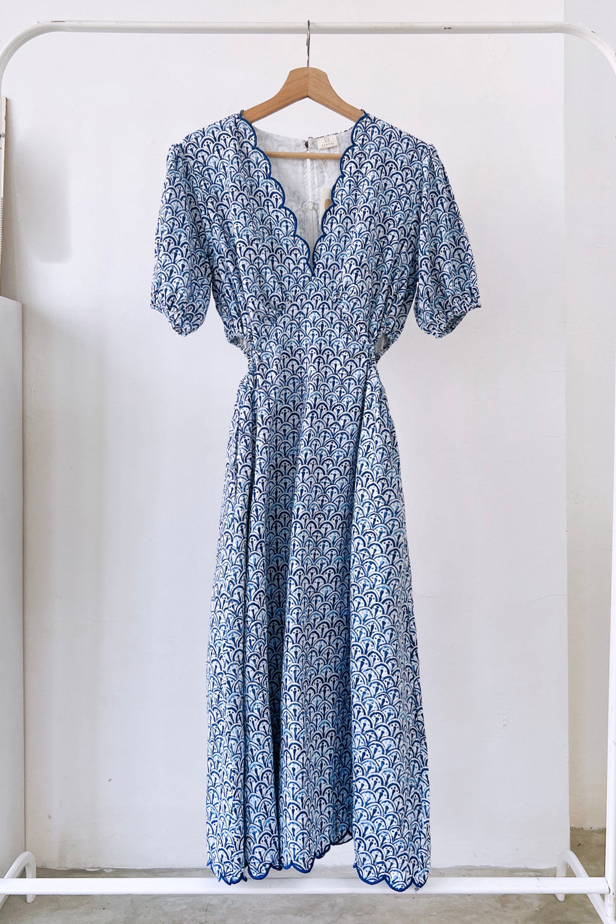 Shelly Dress Blue Porcelain