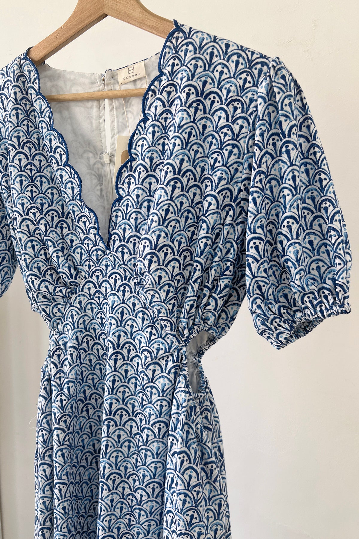 Shelly Dress Blue Porcelain